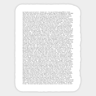 Bee Movie Script Sticker